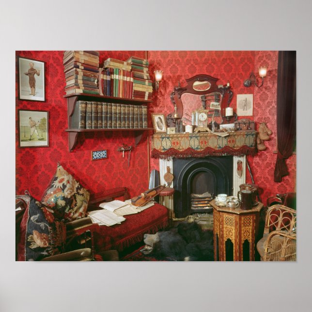 Poster Reconstruction de la chambre de Sherlock Holmes (Devant)