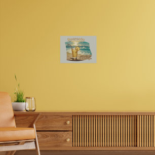 Poster Recréer, Offrez-vous : Bliss soleil, mer & citronn
