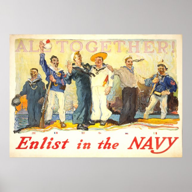 Poster Recrutement de la Marine (Devant)