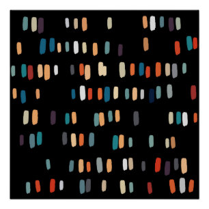 Poster Rectangles multicouleurs irrégulières