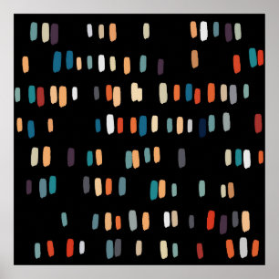 Poster Rectangles multicouleurs irrégulières