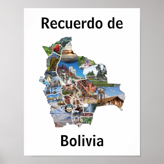 Poster recuerdo de Bolivia (Front)