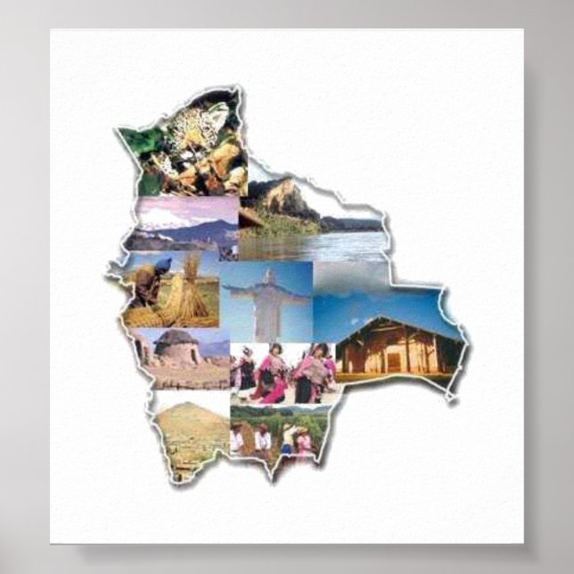 Poster recuerdo de la Bolivie (Devant)
