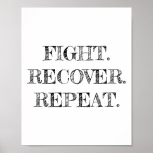 Poster Récupération des troubles Anorexie Sensibilisation