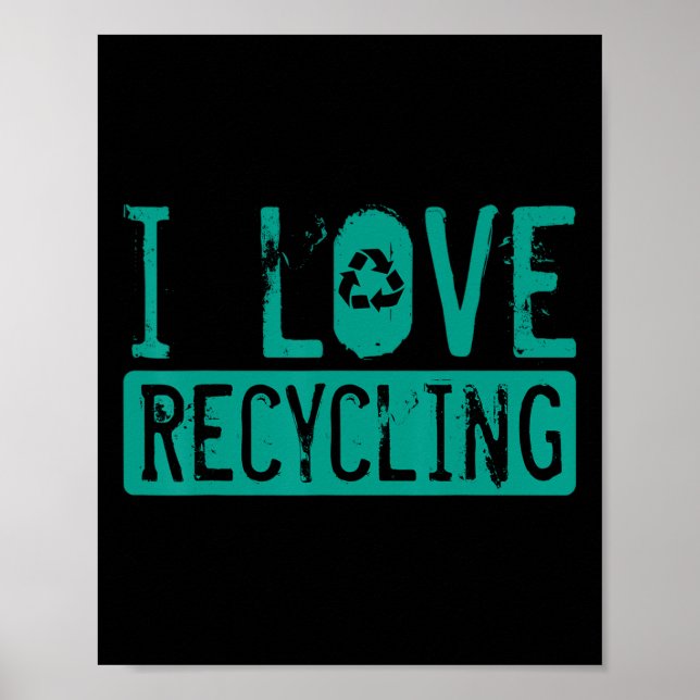 Poster Recyclage Activist Recyclé Eart (Devant)