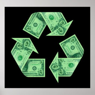 Poster Recyclage monétaire
