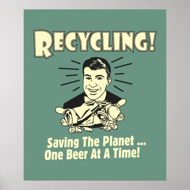Poster Recyclage : sauver la planète (Devant)