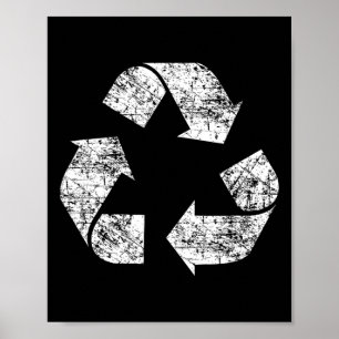 Poster Recycle Symbole Jour des terres en détresse Enviro