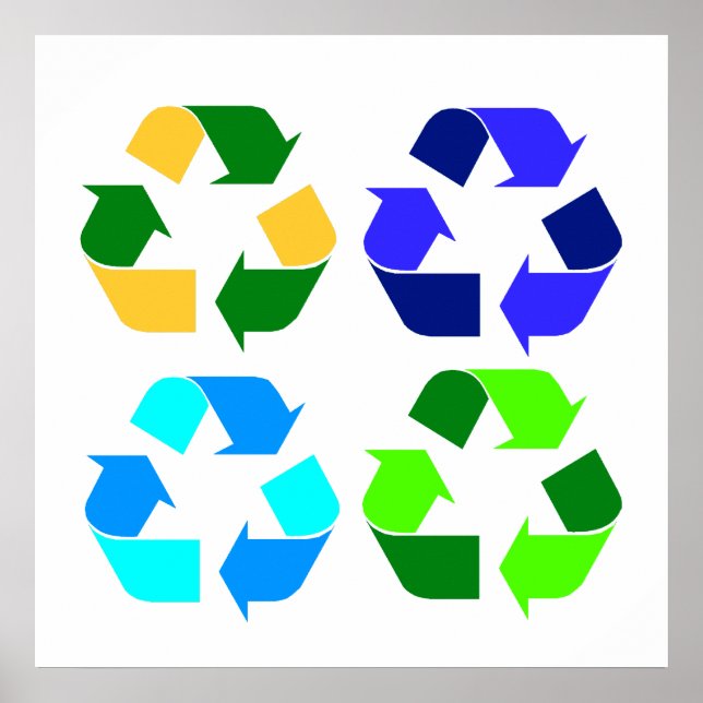 Poster Recycler l'impression (Devant)