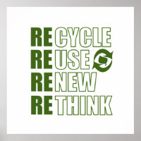 Recycler réduire la réutilisation renouveler repen