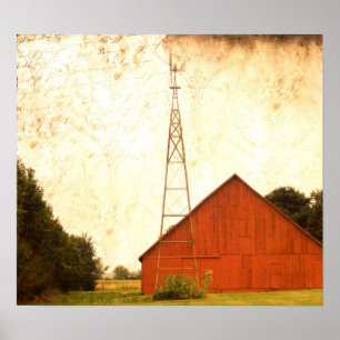 Poster Red Barn Art 2