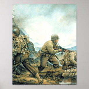 Poster Red Bull In the Winter Line By Donna