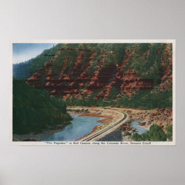 Poster Red Canyon, Colorado (Devant)