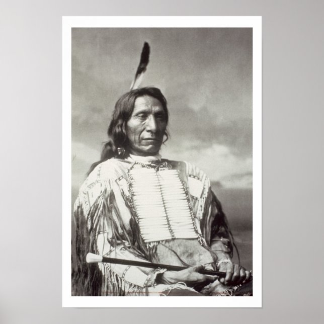 Poster Red Cloud Chief (1822-1909) 1880 (photo b/w) (Devant)