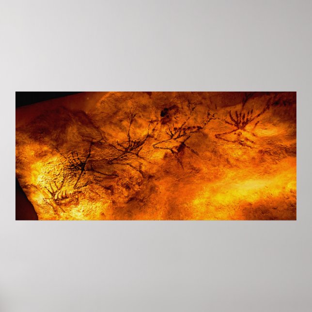 Poster Red Deer de Lascaux (Devant)