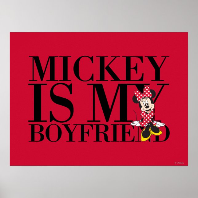 Poster Red Minnie | Mickey est mon petit ami (Devant)