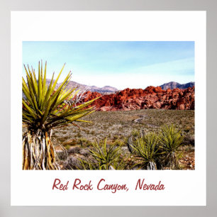 Poster Red Rock Canyon, Las Vegas Desert Scenery