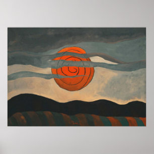 POSTER RED SUN