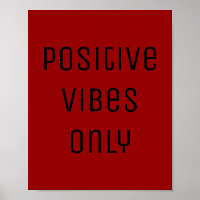 Poster Red vident positive (Devant)
