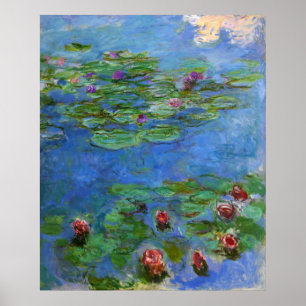 Poster Red Water Lilies, Claude Monet