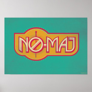 Poster Red & Yellow NO-MAJ™ Badge