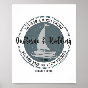 Poster Redding Et Pêche Dufresne Vintage Zihuatanejo M