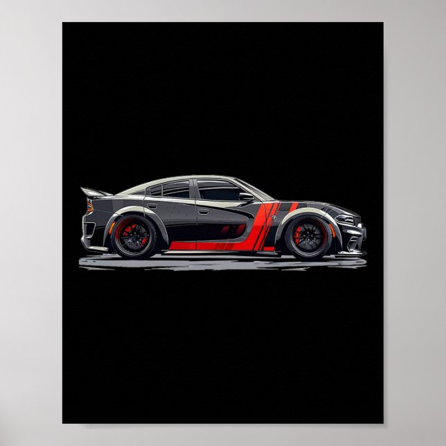 Poster Redeye Dod Srt Chat Muscle Chargeur de voiture Bre (Devant)