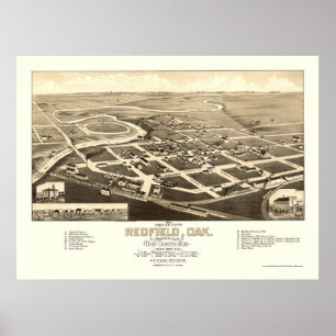Poster Redfield, SD Carte panoramique - 1883