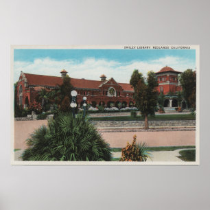 Poster Redlands, CA - vue de bibliothèque souriante
