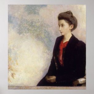 Poster Redon - Baroness Robert De Domecy