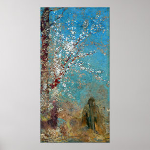 Poster Redon - Figure Sous Un Arbre En Floraison