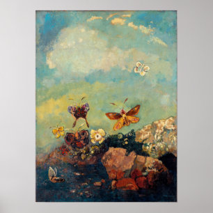 Poster Redon - Papillons
