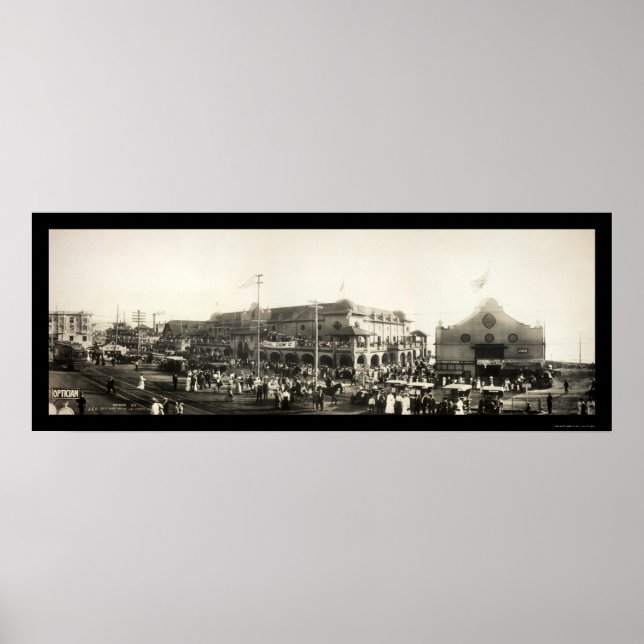 Poster Redondo Beach People Photo 1910 (Devant)