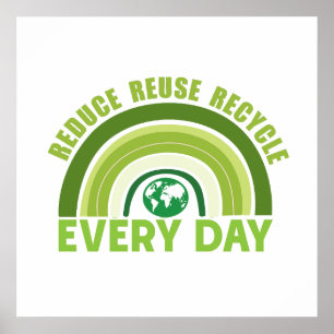 Poster Reduce reuse recycle
