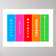 "Réduire, réutiliser, recycler, restaurer, régénér