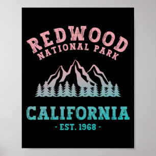 Poster Redwood National Park California Gradient