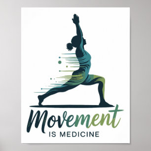 Poster Rééducation de l'exercice de yoga pour la santé Mé