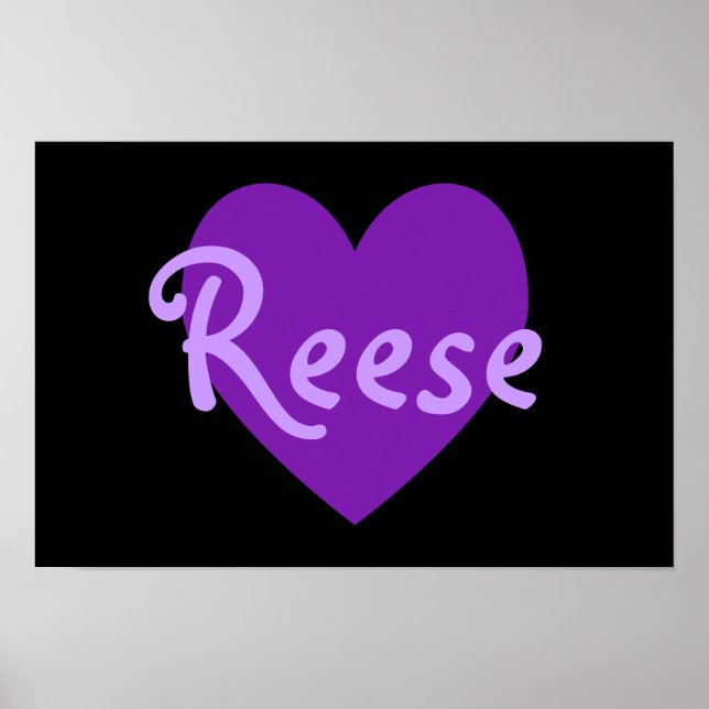 Poster Reese en violet (Devant)