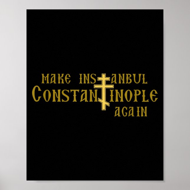 Poster Refaire Istanbul Constantinople à nouveau Orthodox (Devant)