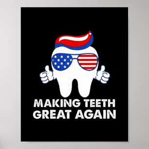 Poster Refaire les dents pour qu'elles soient géniales en