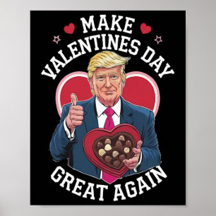 Poster Refaisons la Saint-Valentin avec humour Amoureux d