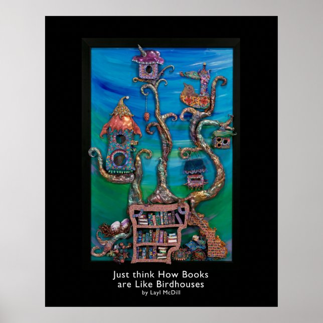 Poster Réfléchissez à la façon dont les livres sont comme (Devant)