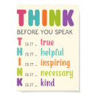 Réfléchissez avant de parler classe anti-intimidat