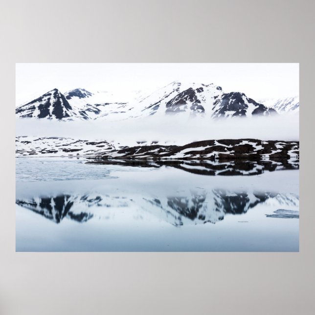 Poster Réflections de montagne, Norway (Devant)