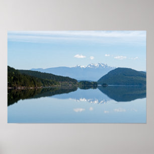 Poster Reflet dans un lac - Île de Vancouver, Canada