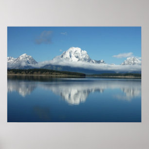 Poster Reflet du mont Moran dans le Grand Teton