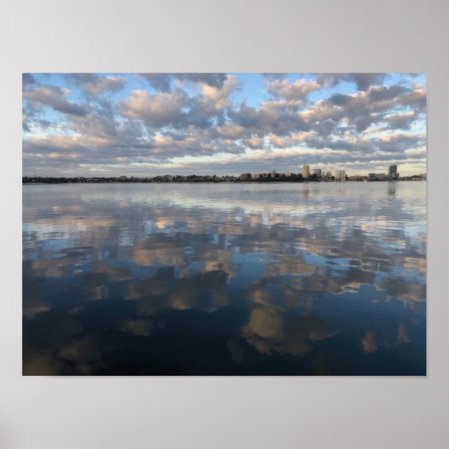 Poster Reflet nuageux  (Devant)