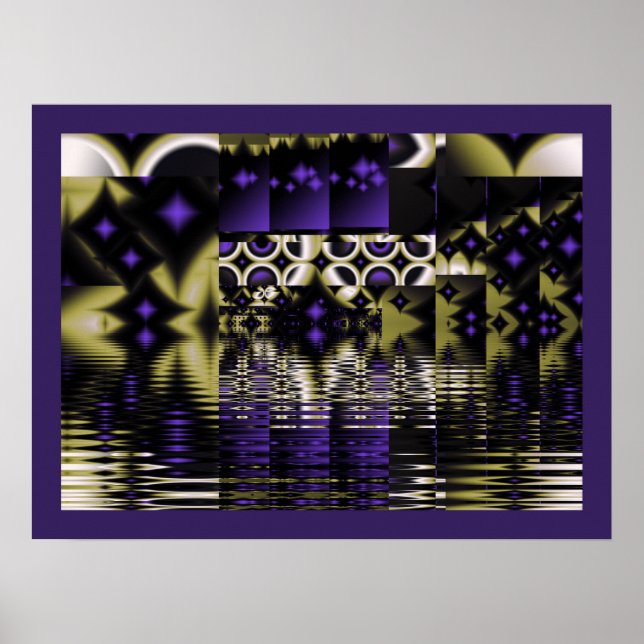 Poster Reflets d'étoile violette (Devant)