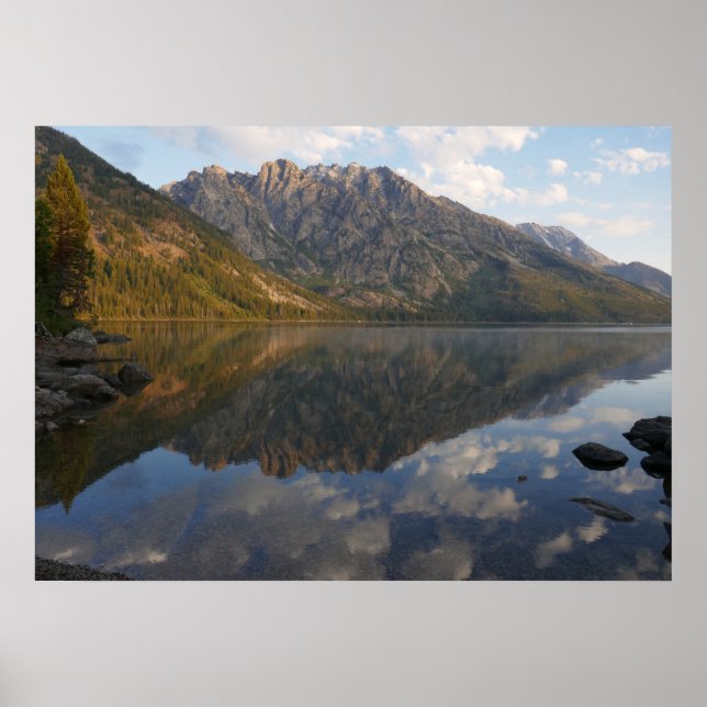 Poster Réflexion à Jenny Lake II (Devant)