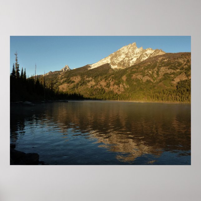 Poster Réflexion au Jenny Lake Grand Teton National Park (Devant)